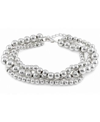 Triple Row Bead Bracelet
