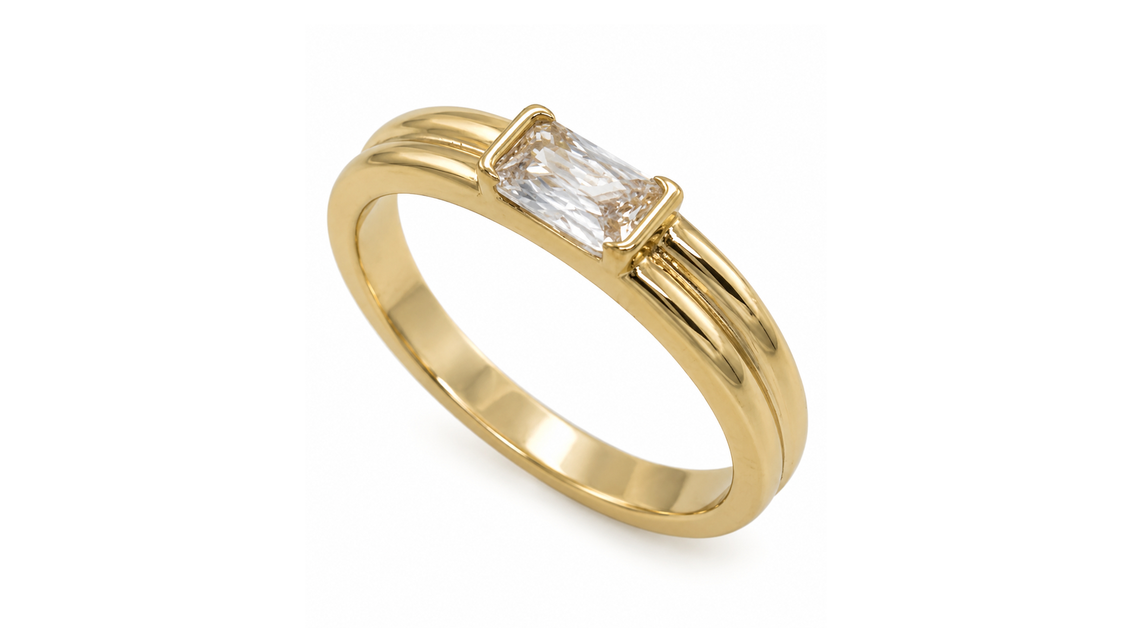 And Now This Cubic Zirconia Band Ring