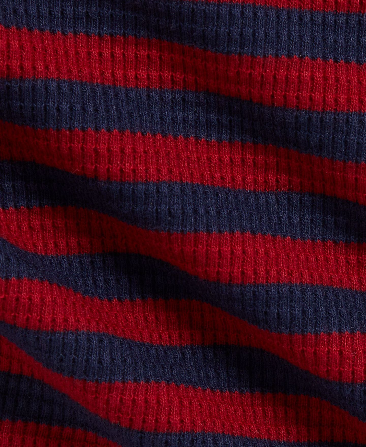 Футболка Polo Ralph Lauren Striped Waffle-Knit Cotton Long-Sleeve T-Shirt для мальчиков-малышей, цвет: Красный / Тёмно-синий — фото 3