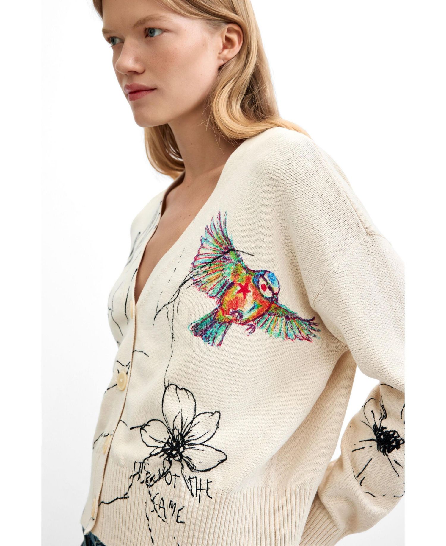 Women's Floral print cardigan