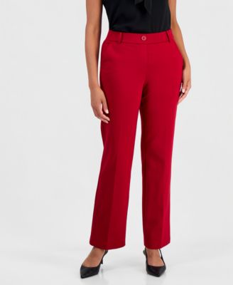 Women's Audrey Pull-On Mid-Rise Slim-Leg Trouser