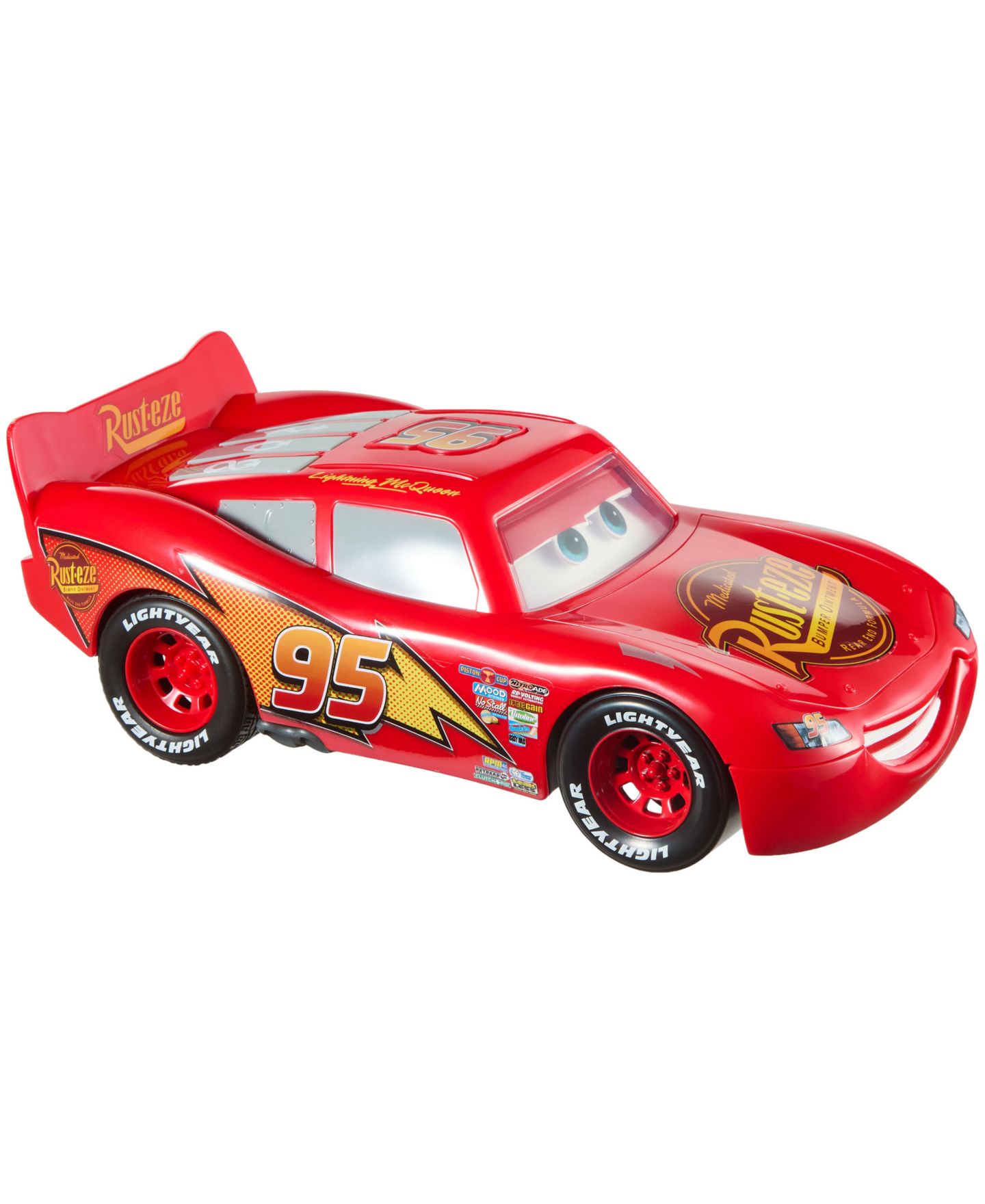 Детская игрушка Cars Disney and Pixar Action Scene Lightning McQueen Battery-Powered Toy Car with Sound Effects — фото 3
