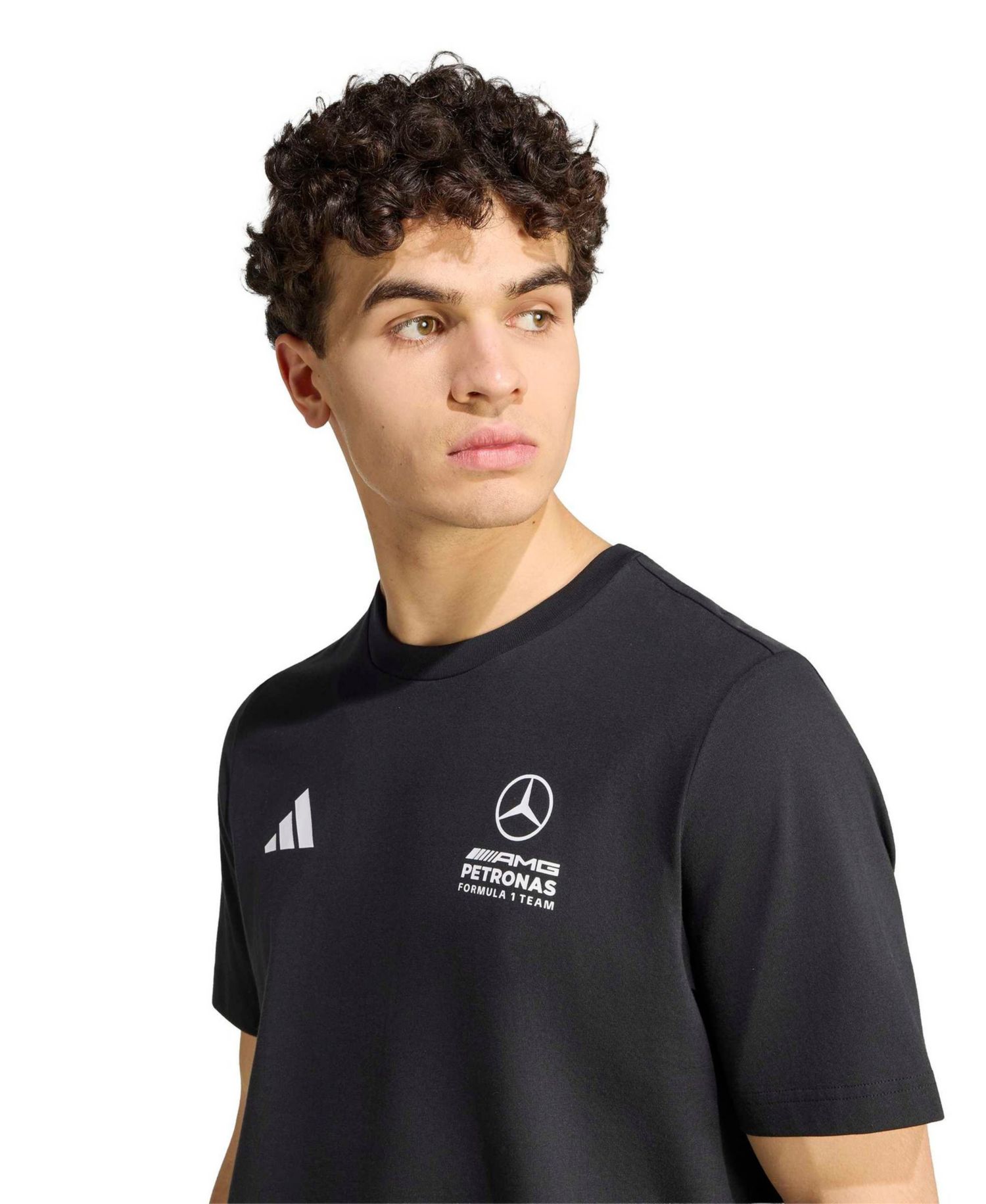 Men's Black Mercedes-AMG Petronas F1 Team Italy T-Shirt