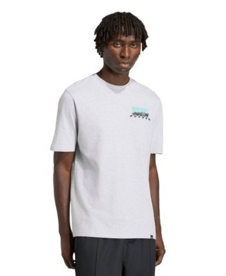 Men's Heather Gray Mercedes-AMG Petronas F1 Team Angled Graphic T-Shirt