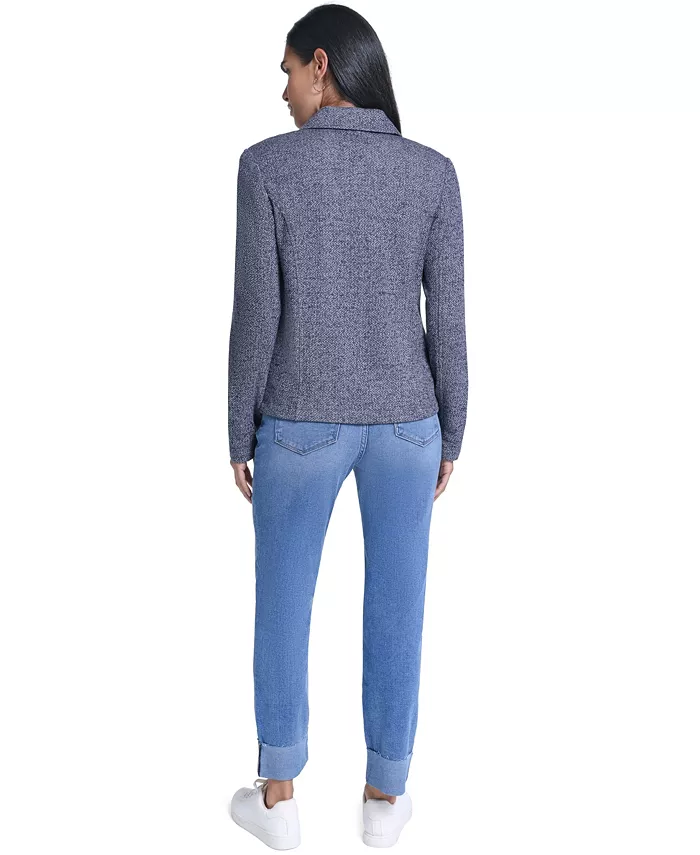 Women's Marled Band Double-Breasted Jacket - thumbnail 6