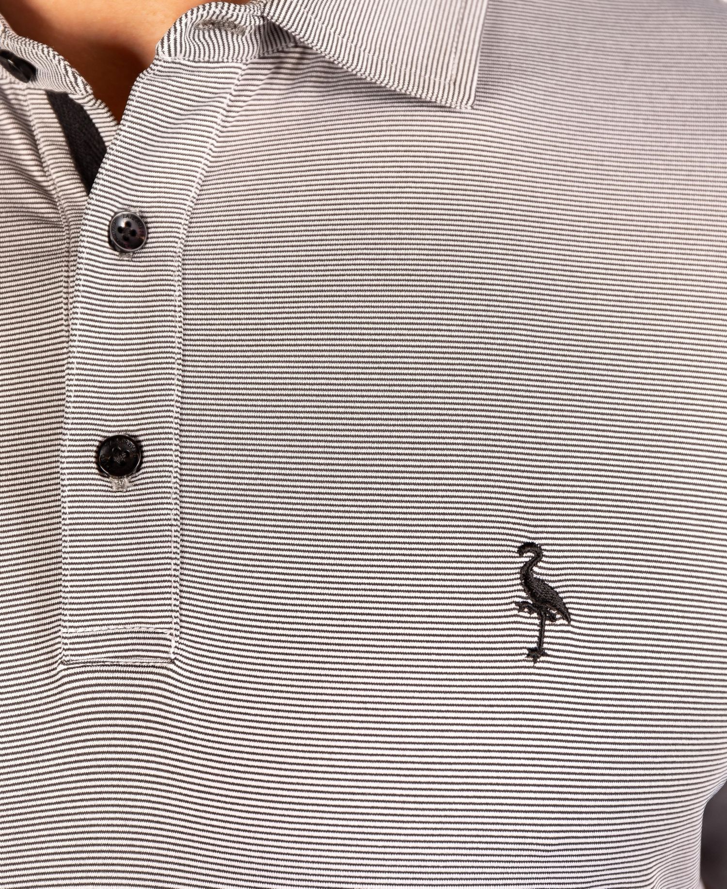 Men's Mini Stripe Performance Polo