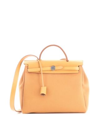 31 Herbag Zip Verso Leather and Toile