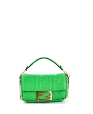 Mini Baguette NM Bag Zucca Embossed Leather