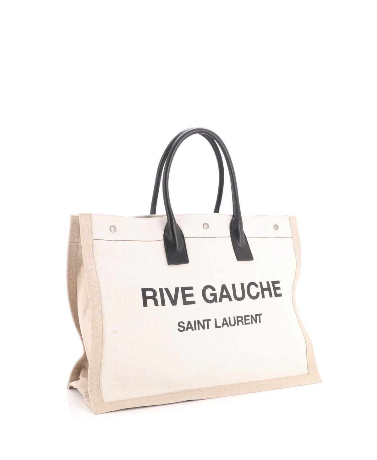 Pre-Owned Saint Laurent Large Rive Gauche Shopper Tote Canvas