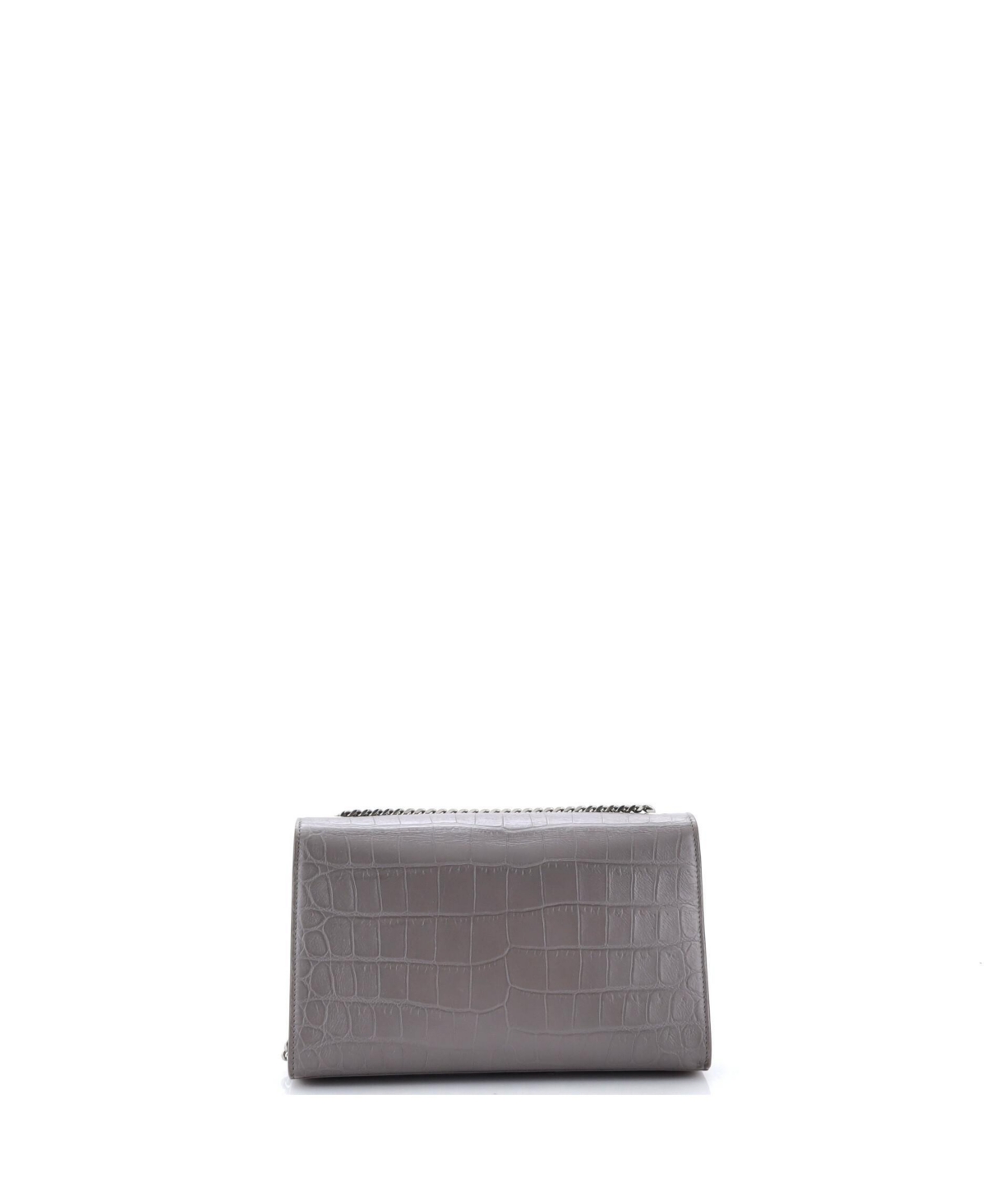 Pre-Owned Saint Laurent Medium Classic Monogram Tassel Crossbody Bag Embossed Leather