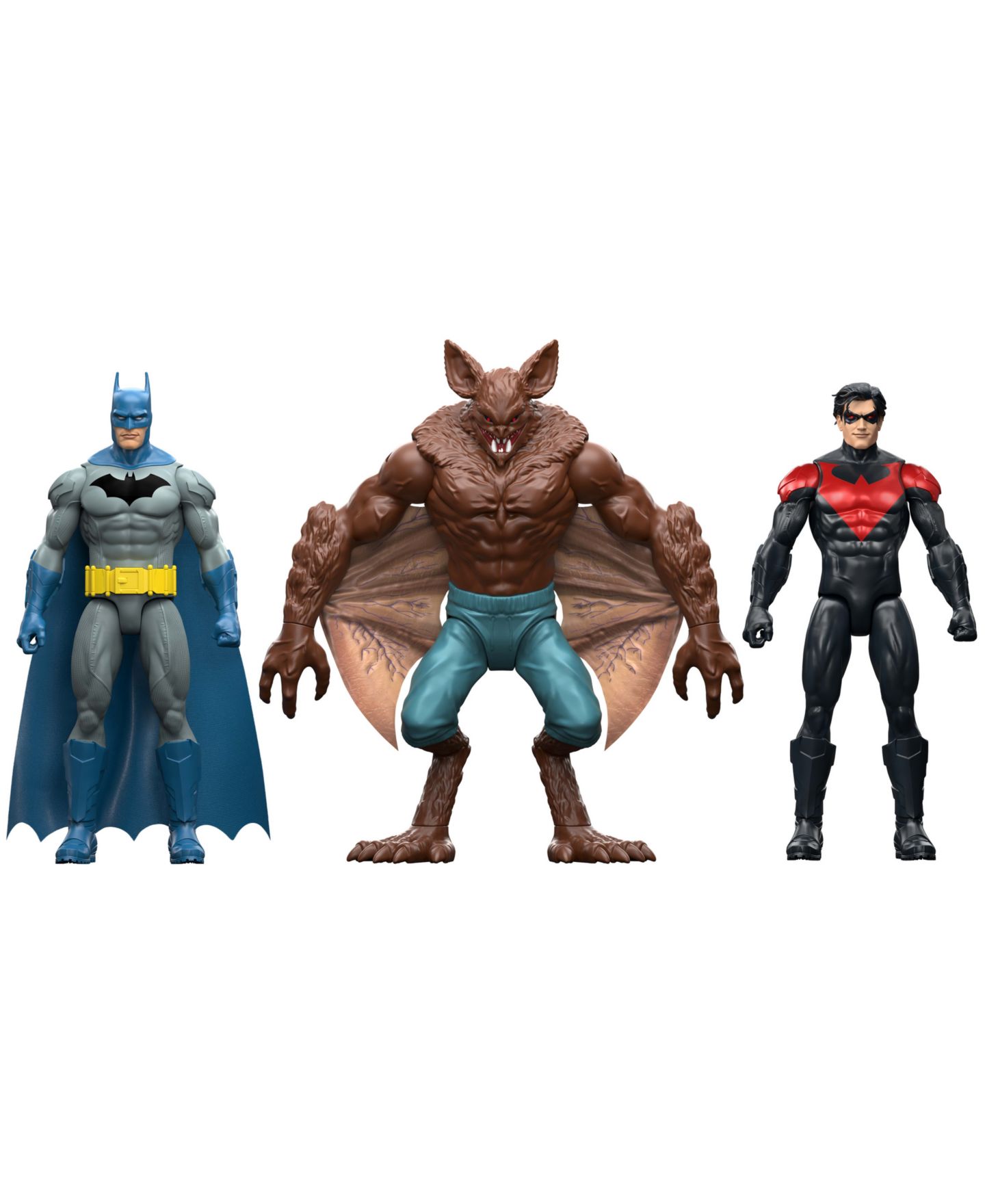 Набор фигурок DC Comics Batman & Nightwing против Man-Bat, 12", 3 шт., от 4 лет — фото 3