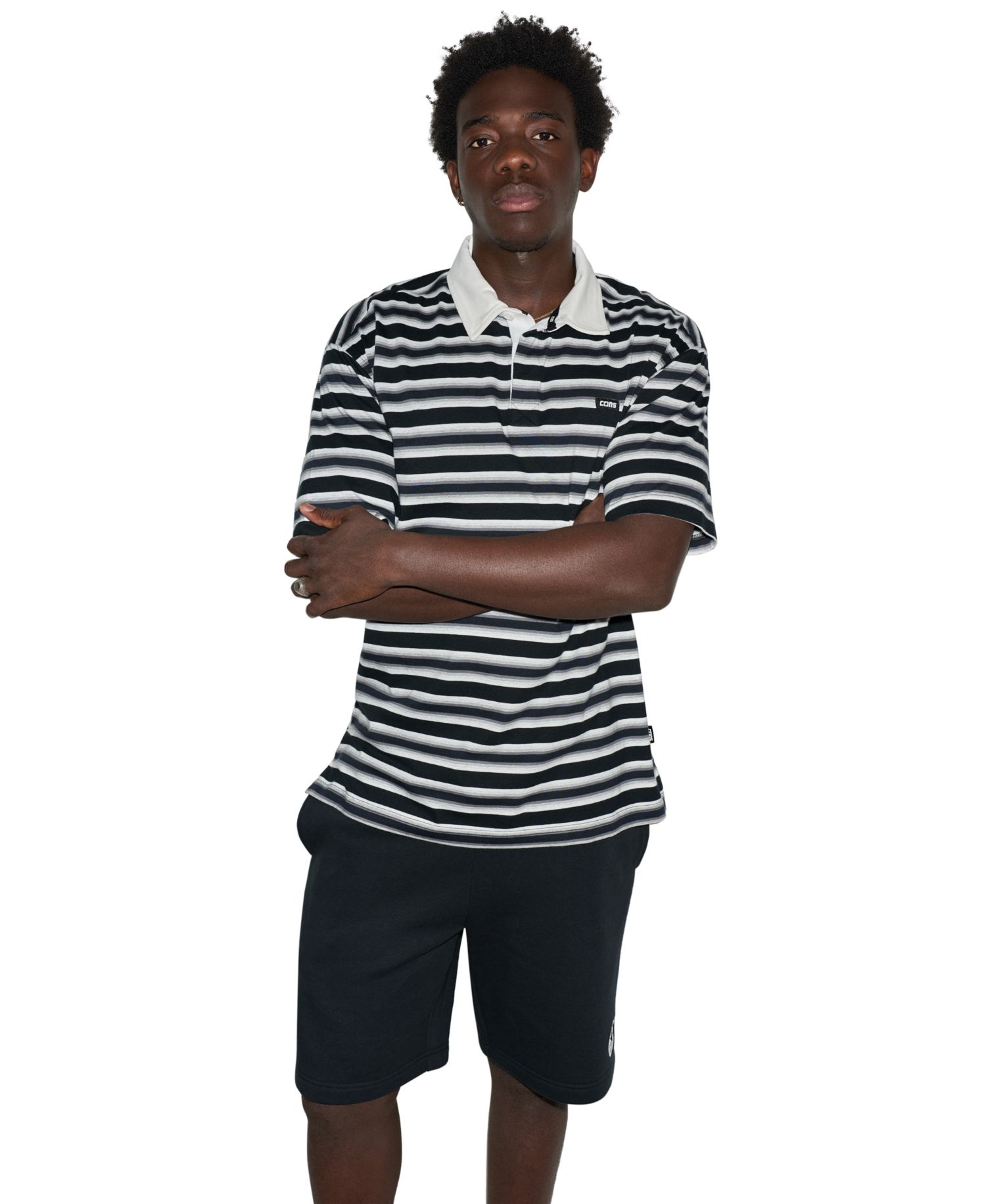Men's Ombre Stripe Polo Shirt
