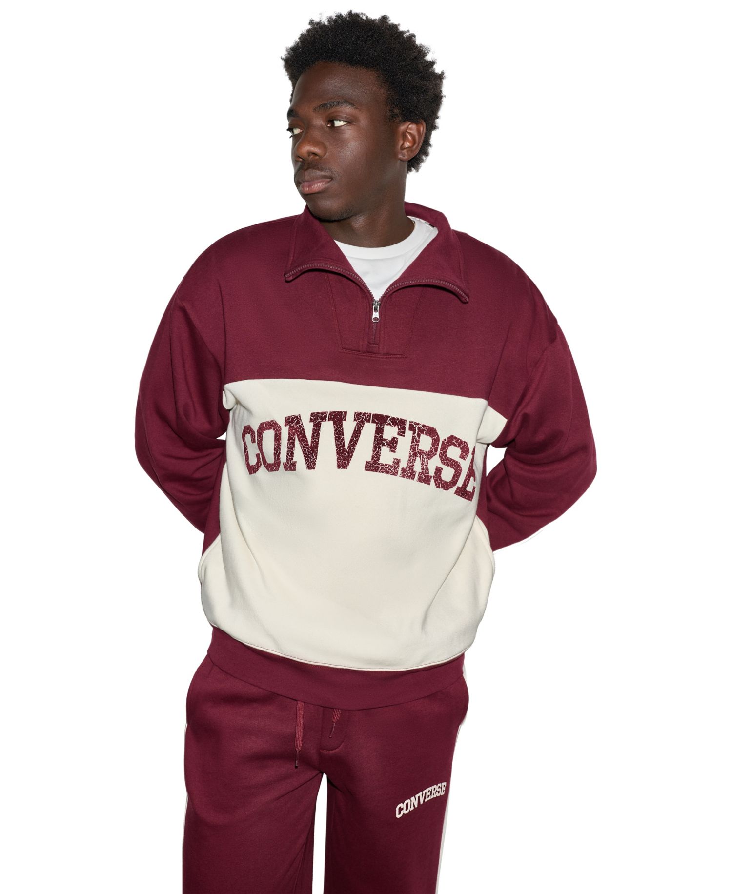 Men's Chuck Color-Block Quarter-Zip Sweatshirt