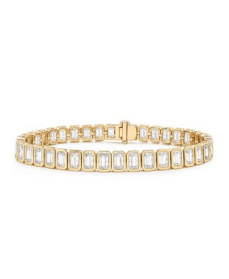 18k Gold-Plated Baguette Tennis Bracelet