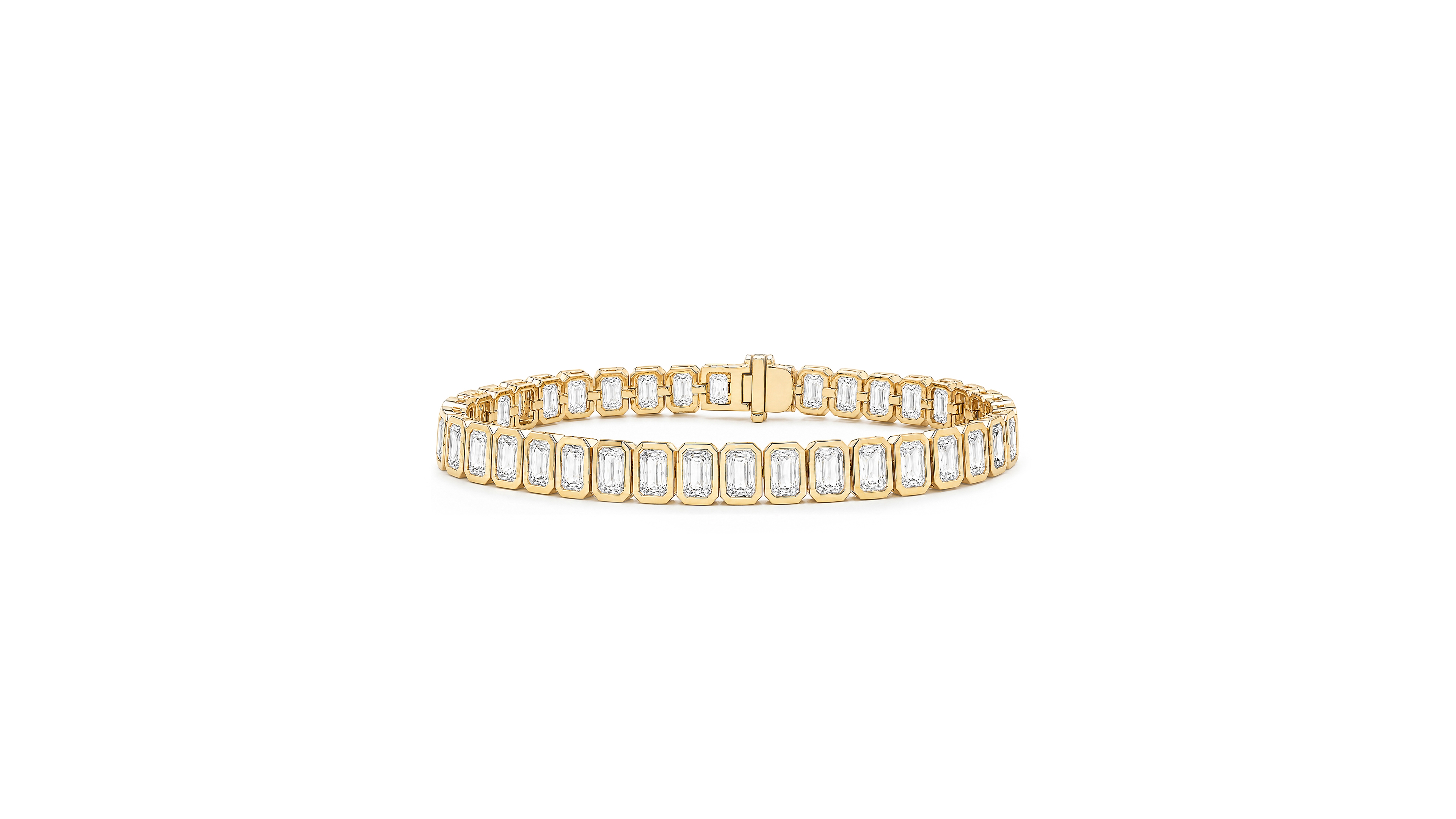 Macy's 18K Gold-Plated Baguette Tennis Bracelet