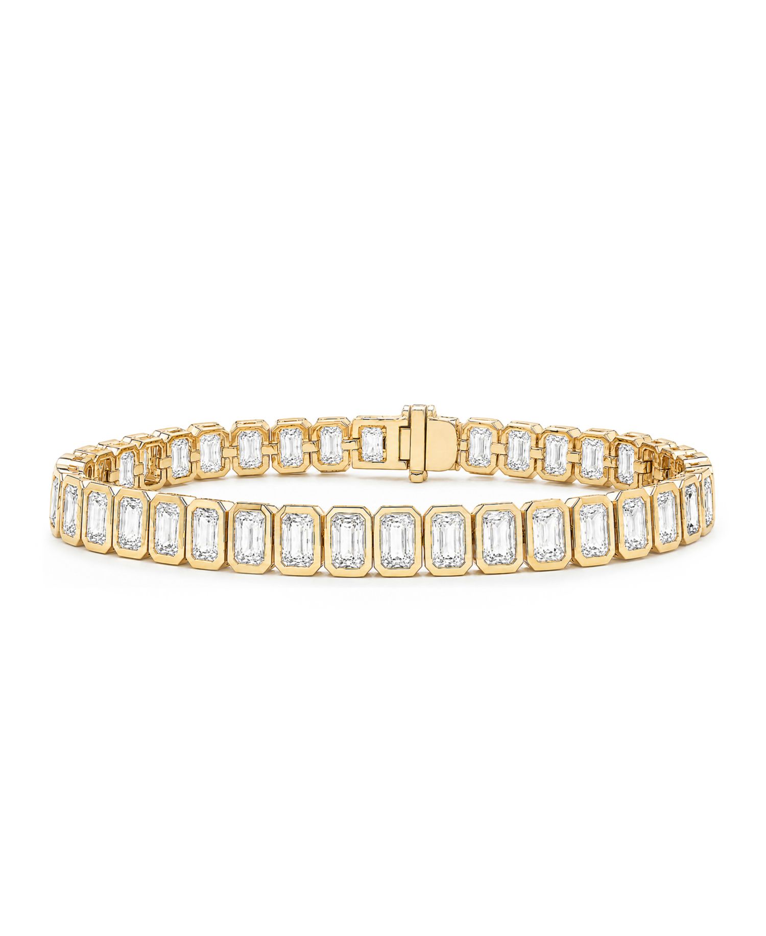 18k Gold-Plated Baguette Tennis Bracelet