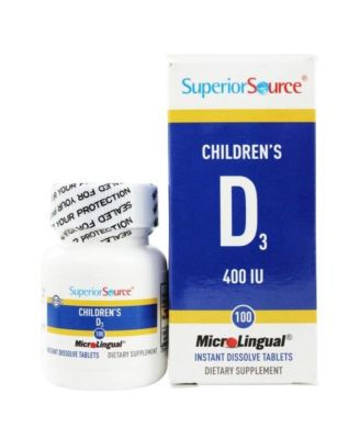 Children's Vitamin D3 400 IU - 100 MicroLingual Dissolvable Tablets