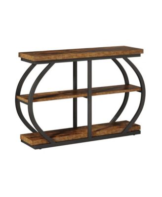 41" Console Table with 3-Tier Storage Shelves