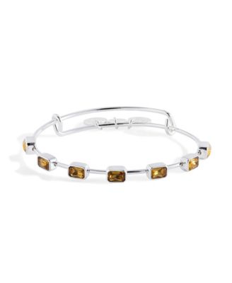November Birthstone Emerald Cut Bangle