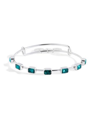 December Birthstone Emerald Cut Bangle