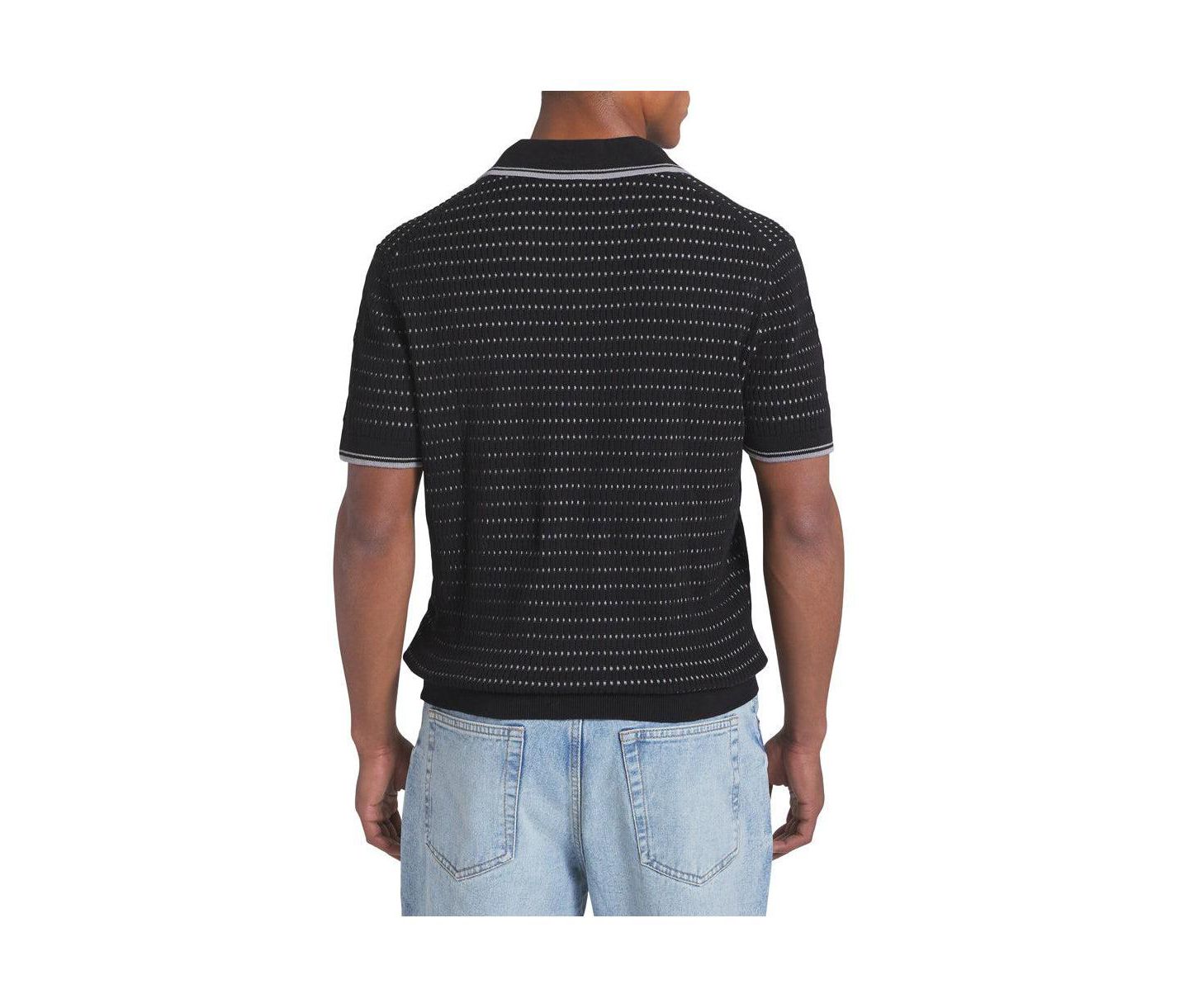 Мужские топы DKNY Dyson sweater polo, цвет: Чёрный — фото 2