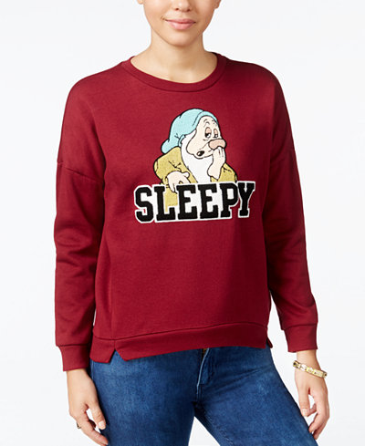 Freeze 24-7 Juniors' Disney Sleepy Patch Graphic Sweatshirt