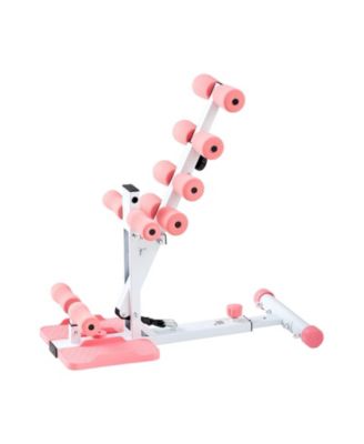 Adjustable Deep Squat Machine with 3 High-Strength Resistance Bands Folding Home Gym Trainer