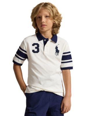 Boys' 8-20 Big Pony Cotton Mesh Polo Shirt