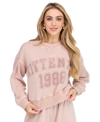 Women's 1988 Lounge Cropped Graphic Long-Sleeve Sweatshirt
