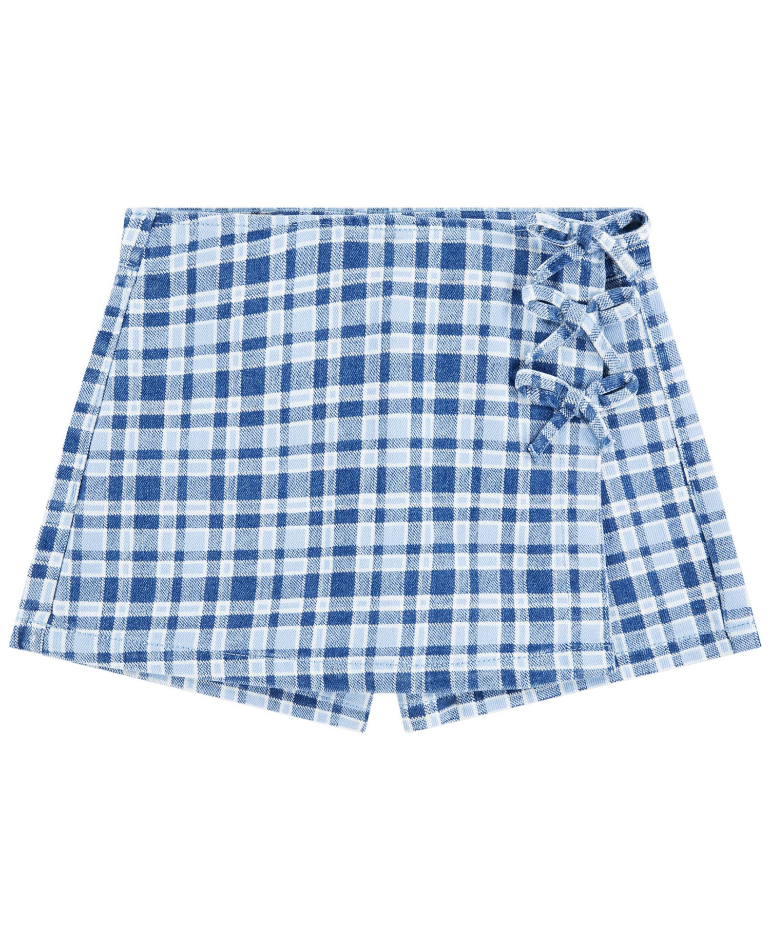 Girls' 7-16 Plaid Skort With Bows
