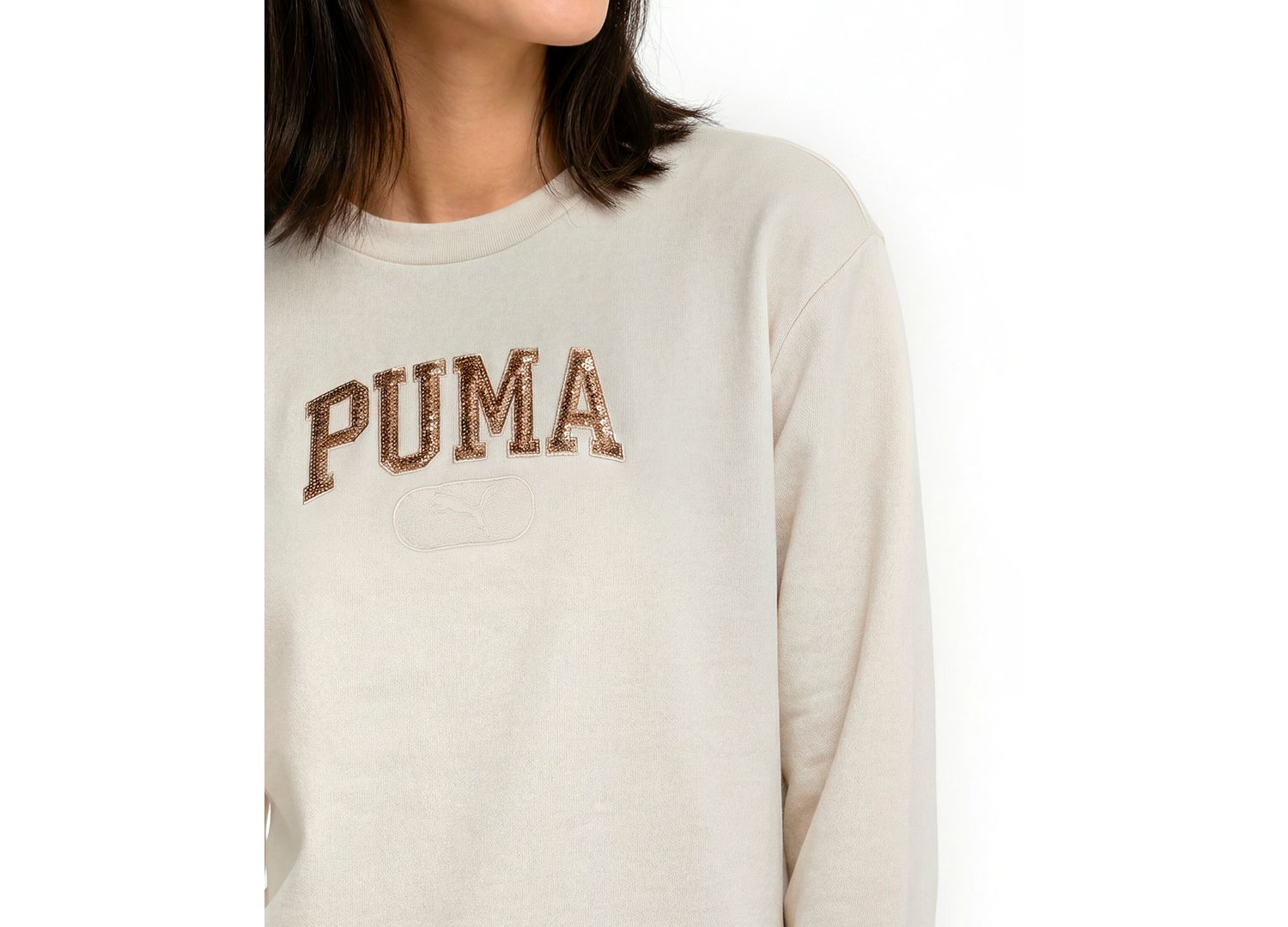 Women's Ess Elevated Sequin Pullover Sweatshirt
