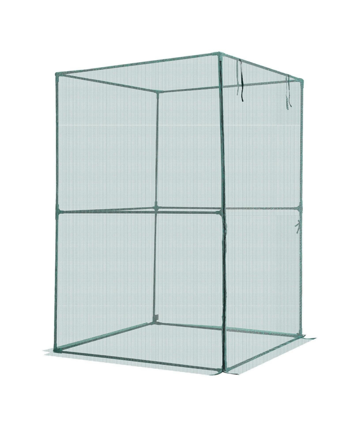 Sugift Crop Cage, 3.9 x 3.9 x 5.9 feet, Wind-Resistant Plant Tent with Zippered Door