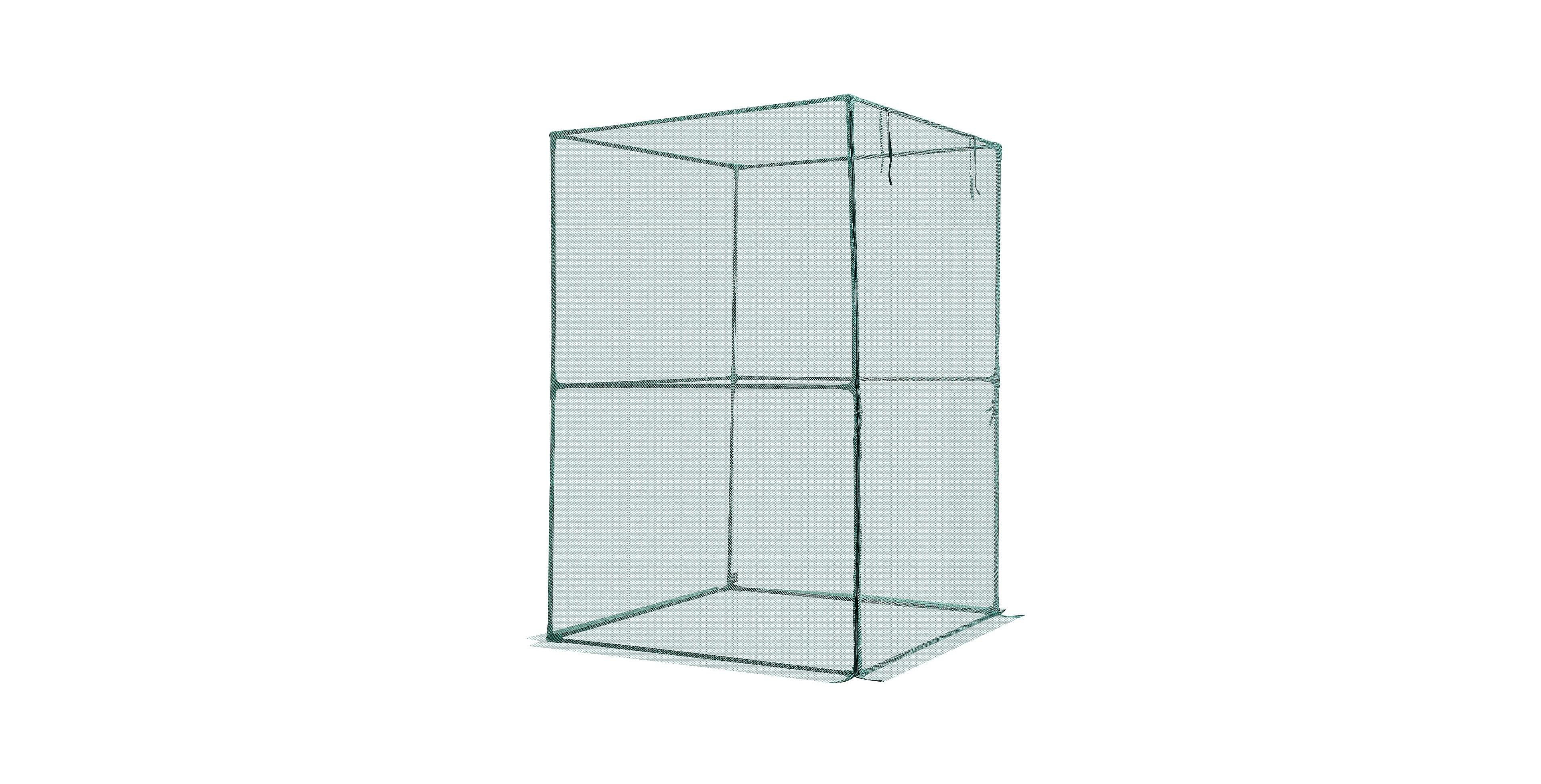 Sugift Crop Cage, 3.9 x 3.9 x 5.9 feet, Wind-Resistant Plant Tent with Zippered Door