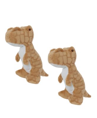 Dinosaur TRex 2 Pack, Durable Plush Squeaky Dog Toy