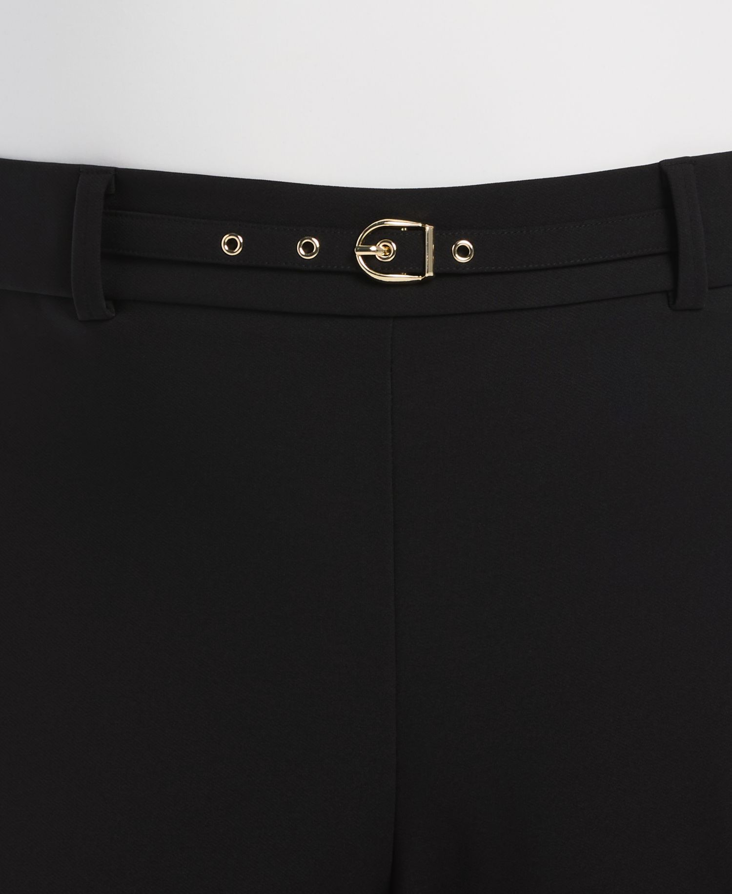 Plus Size Wide-Leg Pull-On Mid-Rise Pants
