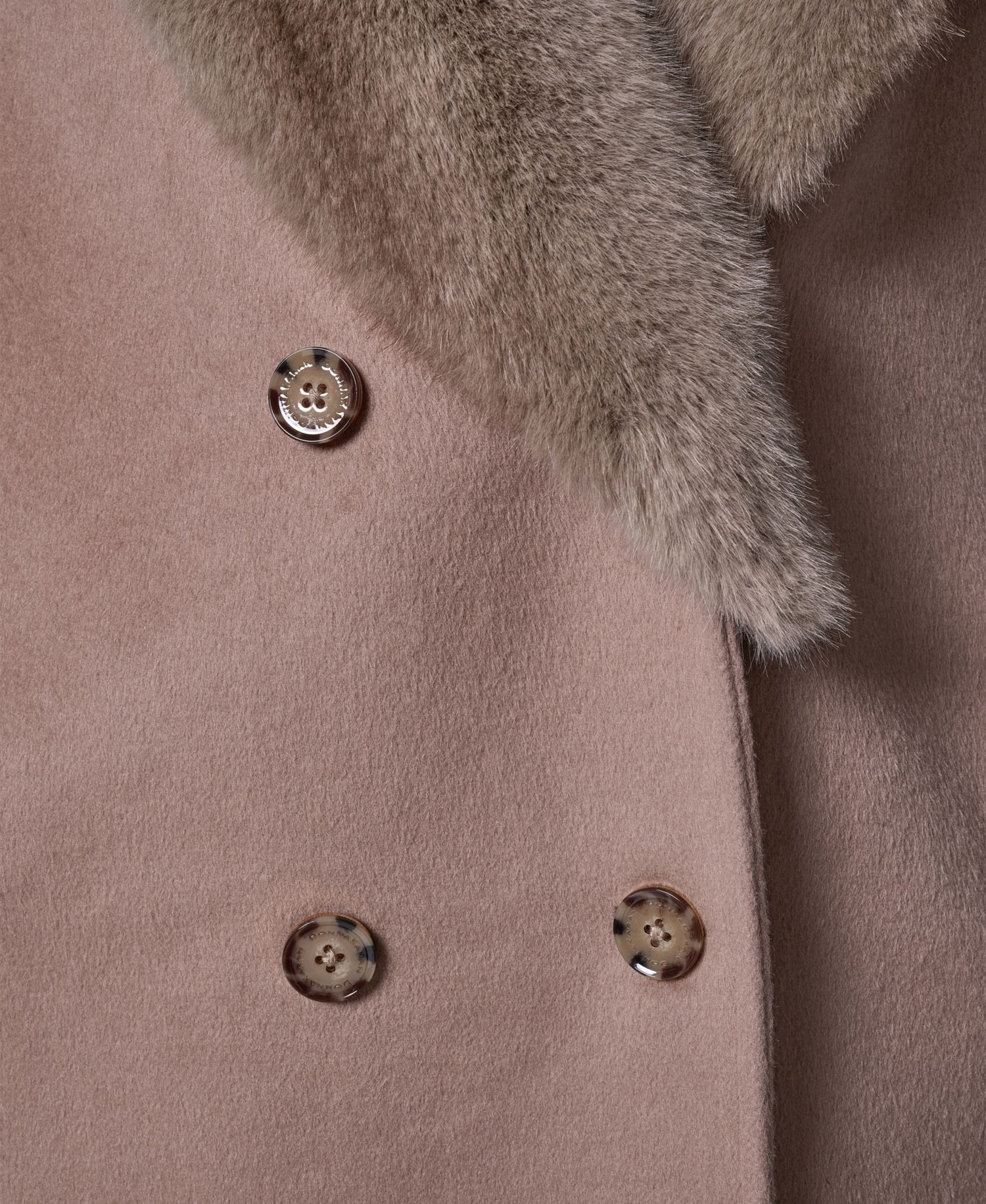 Women's Wool-Blend Faux-Fur-Collar Coat