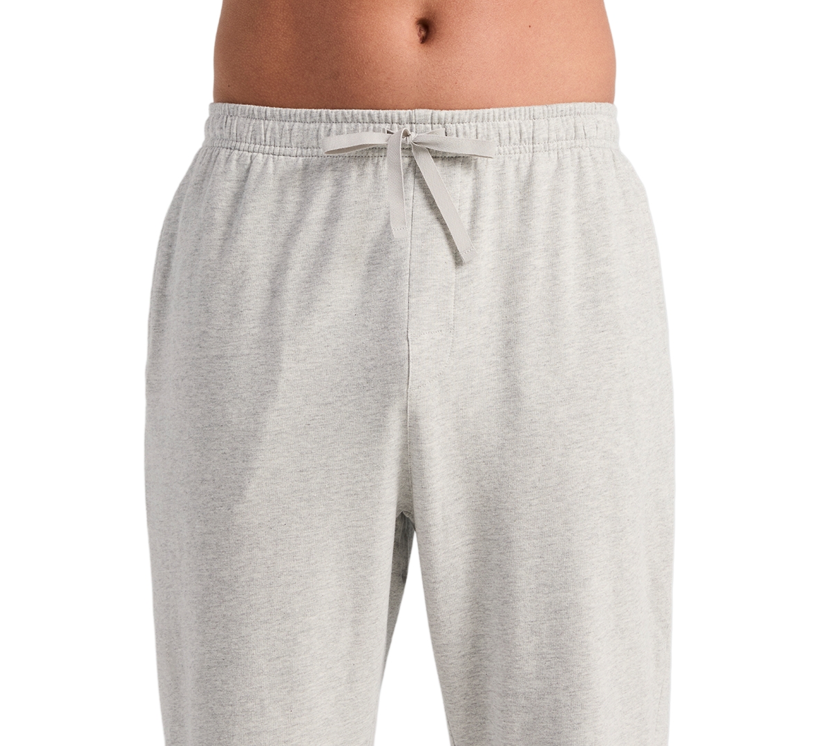 Perry Ellis Portfolio Men's French Terry Heathered Drawstring Waist Sleep Pants
