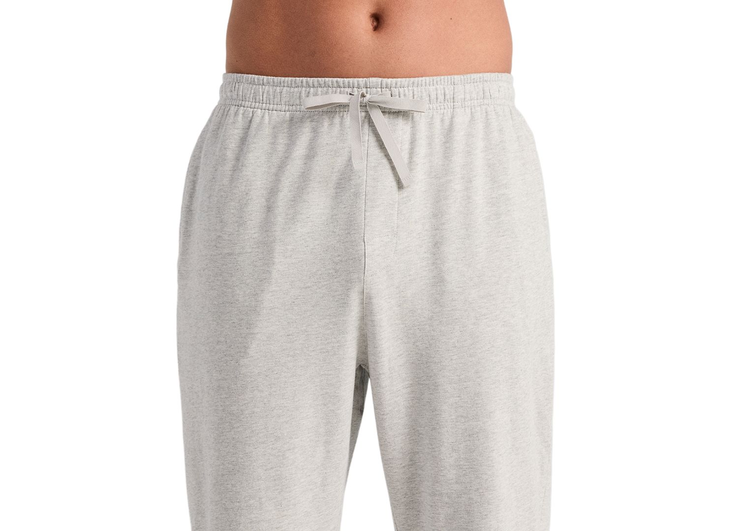 Men's French Terry Heathered Drawstring Waist Sleep Pants