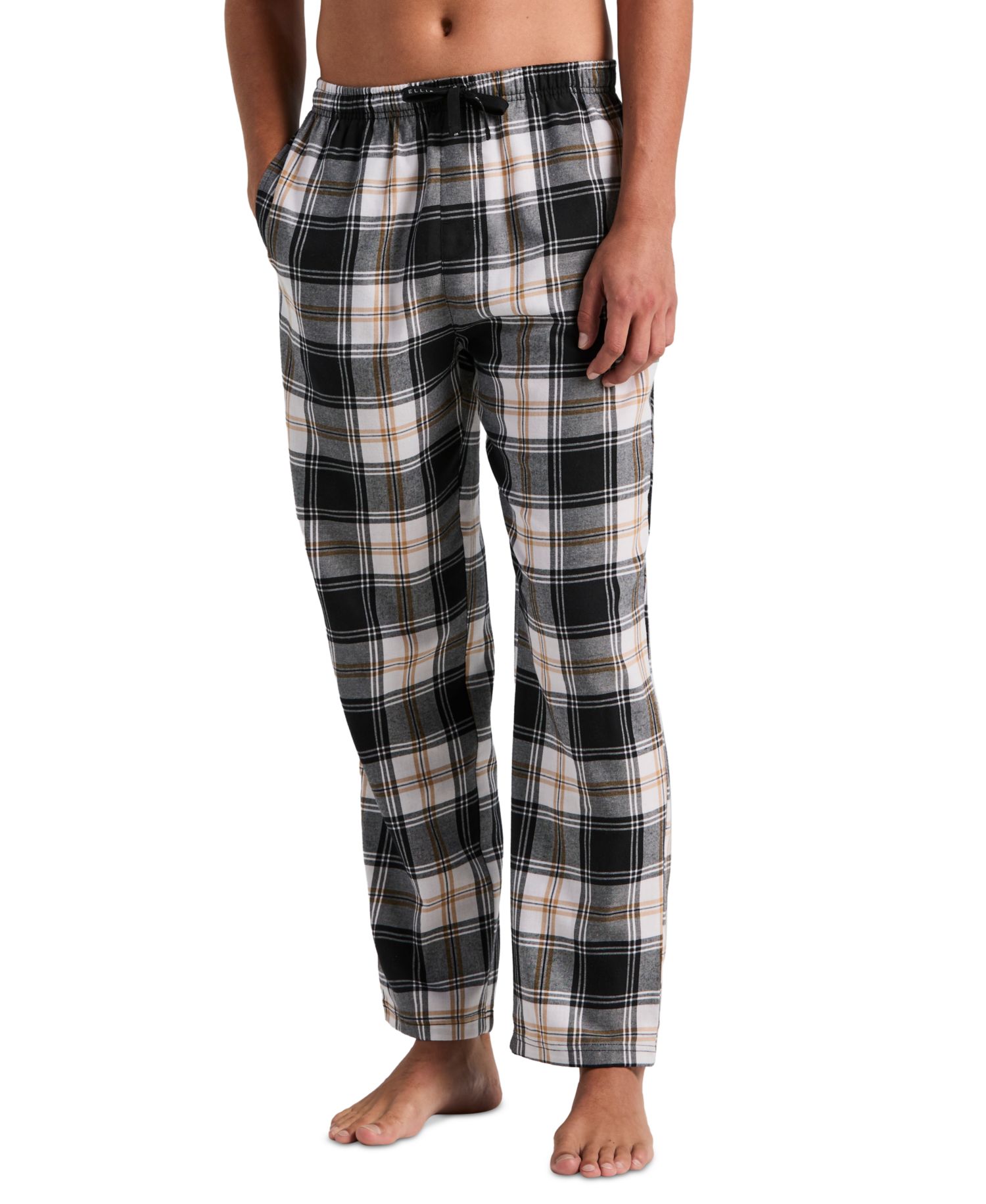 Men's Flannel Plaid Drawstring Sleep Pants