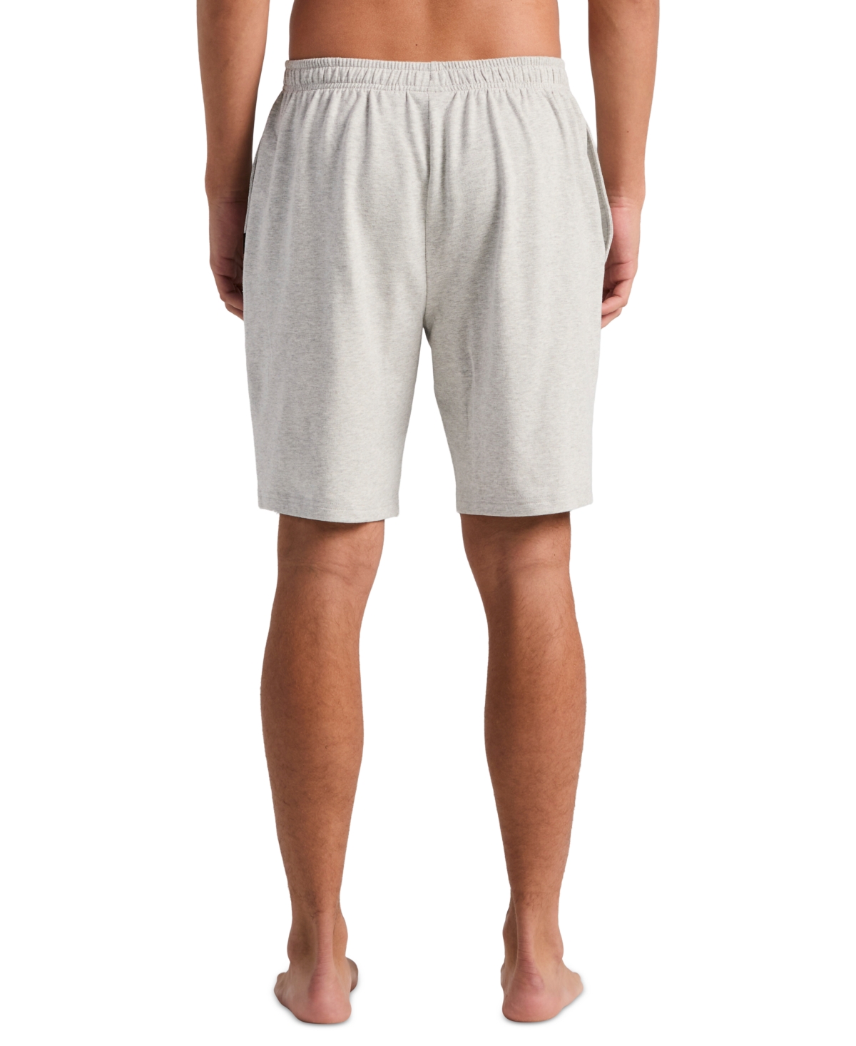 Perry Ellis Portfolio Men's French Terry Heathered Drawstring Waist Sleep Shorts