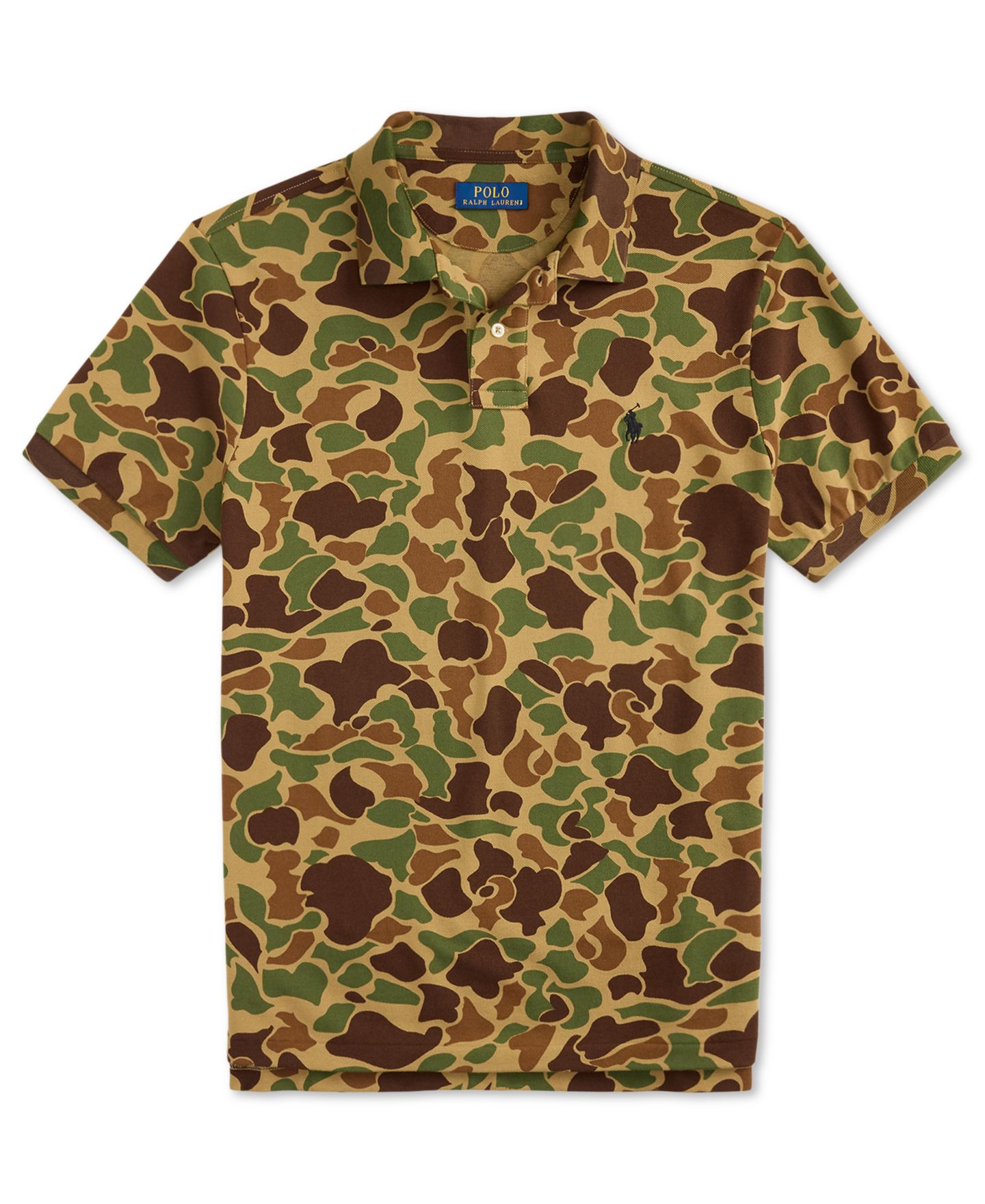 Мужское поло Polo Ralph Lauren Camo Mesh Classic-Fit Polo Shirt, цвет: Камуфляжный — фото 5