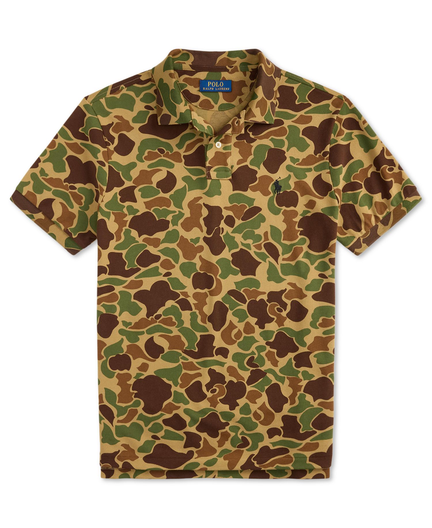 Men's Camo Mesh Classic-Fit Polo Shirt