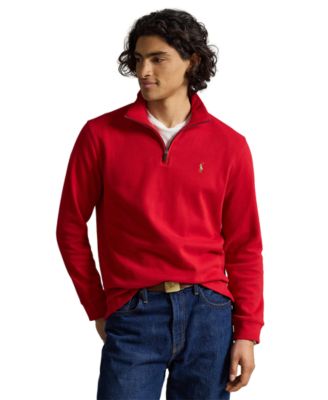 Men's Estate-Rib Cotton Quarter-Zip Sweater