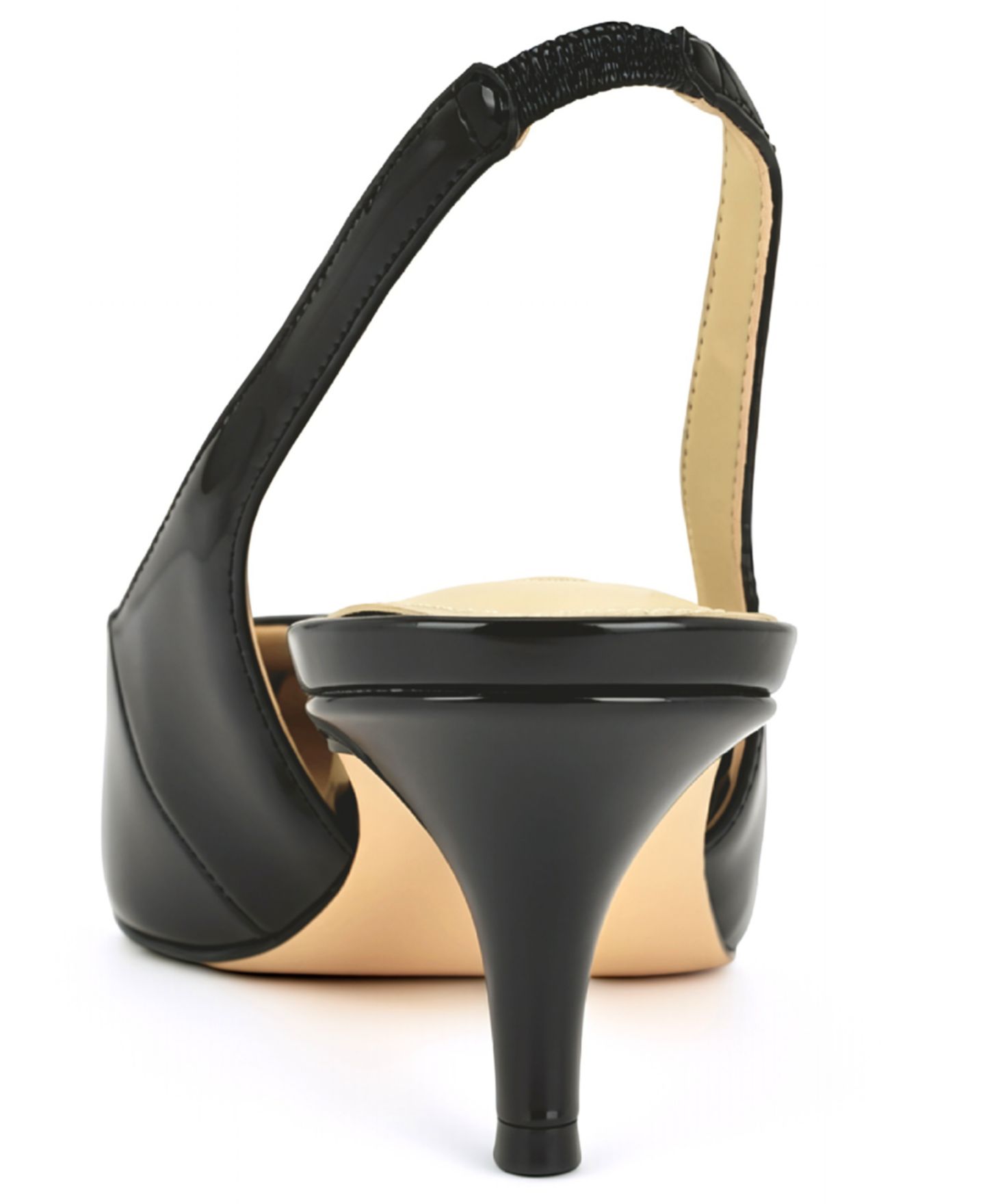 Женские остроносые туфли-лодочки Nine West Cassy с открытой пяткой, цвет: Чёрный лаковый — фото 3