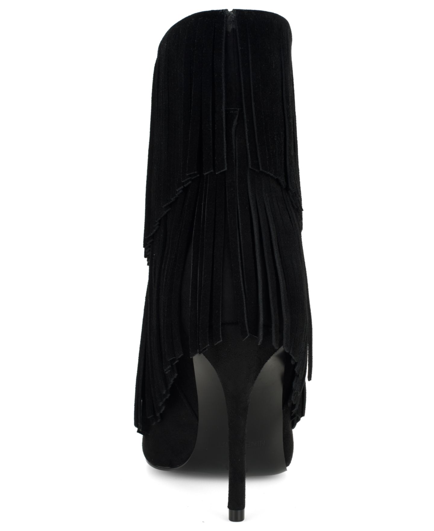 Женские ботинки Nine West Carbona Fringe Pointed Toe Stiletto Booties, цвет: Чёрный — фото 3