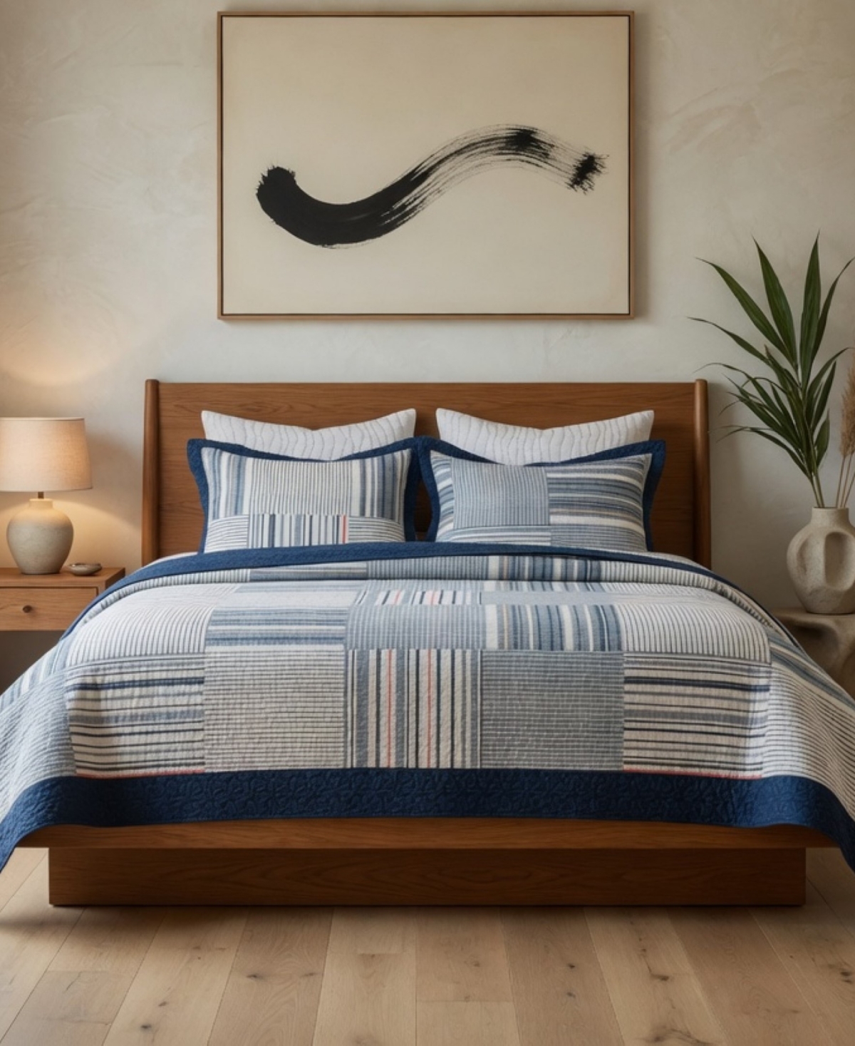 Greenland Home Fashions Voyage Reversible -Piece Quilt Set