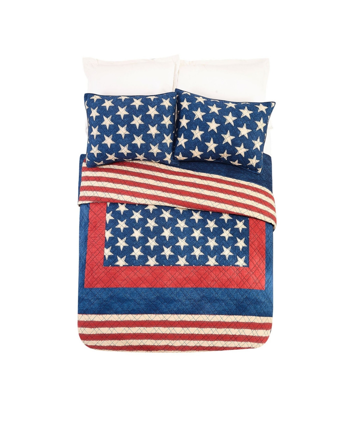 Modern Heirloom Americana Patch 3-Piece Quilt Set