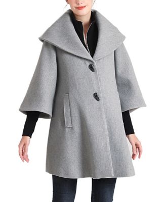 Maternity Aanya A-Line Wool-Blend Removable Bib Coat