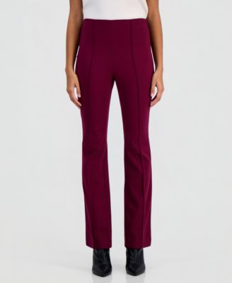 Women's Pull-on Flare Mid-Rise Pants
