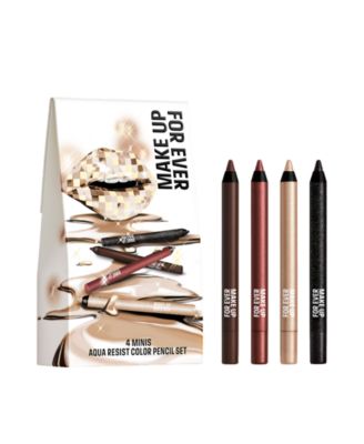 4-Piece Mini Aqua Resist Waterproof Eyeliner Kit